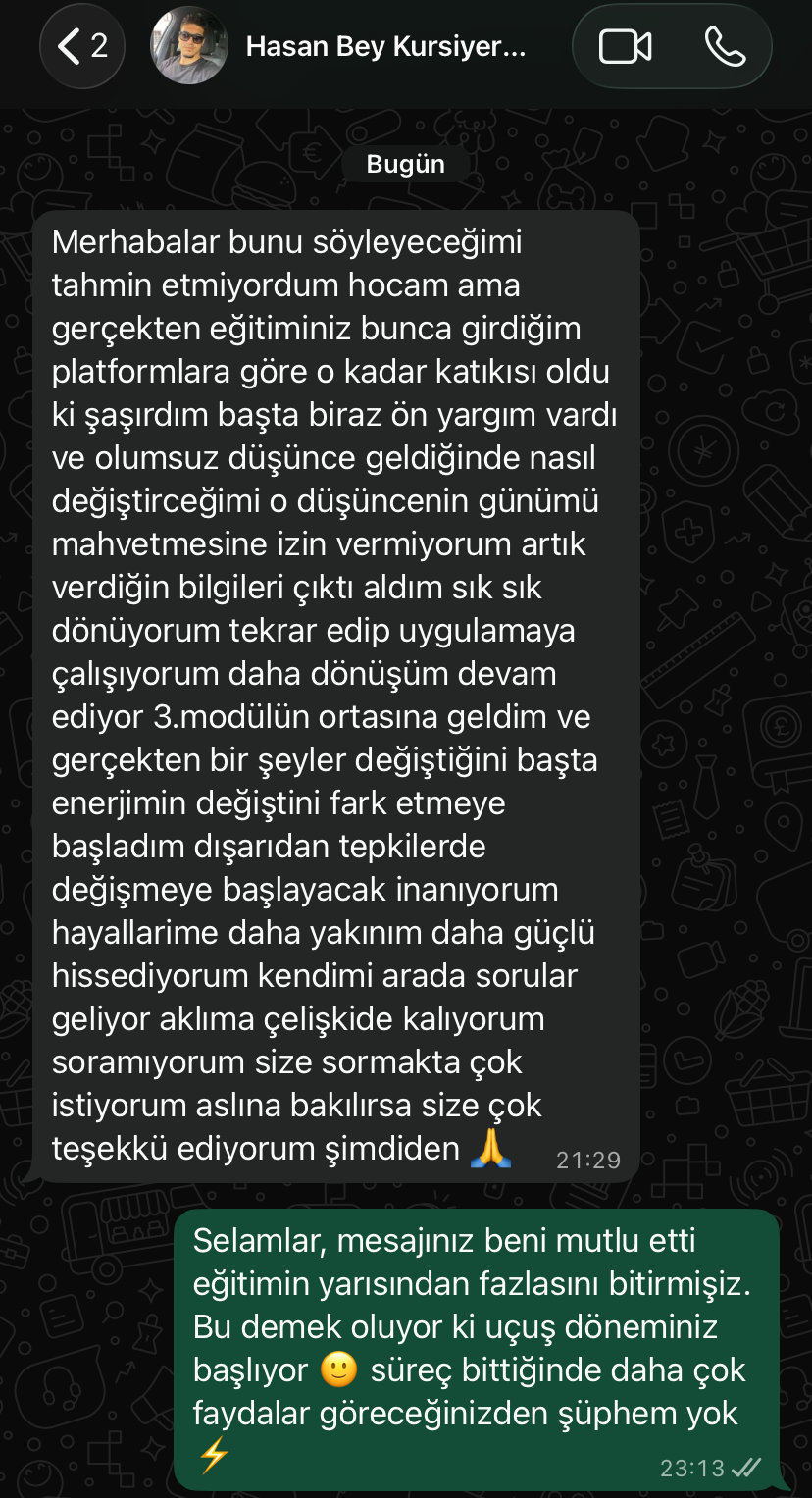 Danışan geri bildirimi