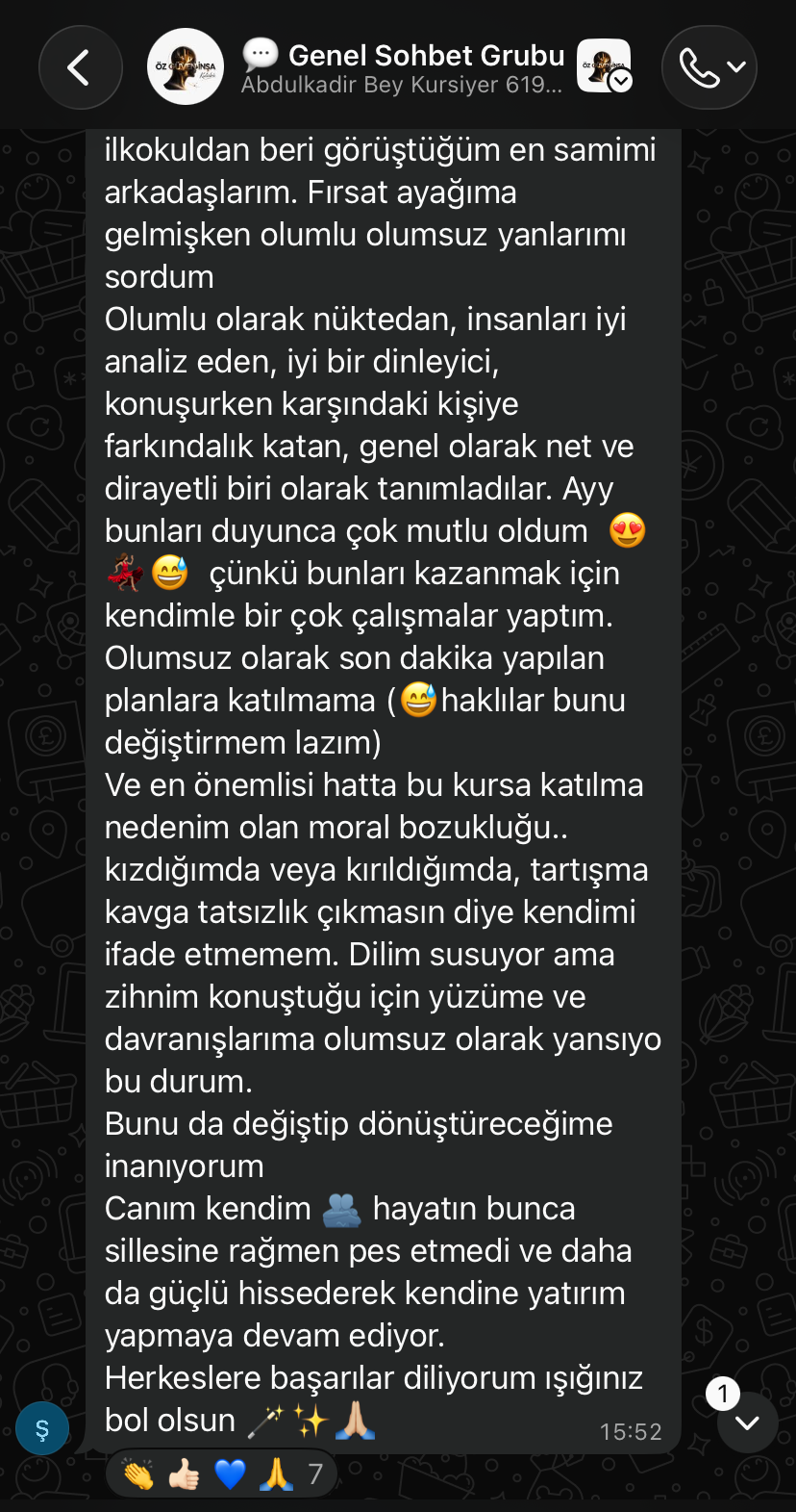 Danışan geri bildirimi
