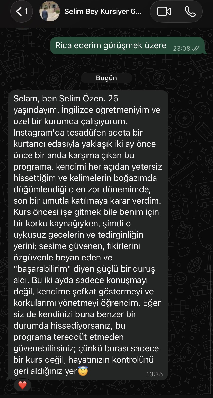 Danışan geri bildirimi