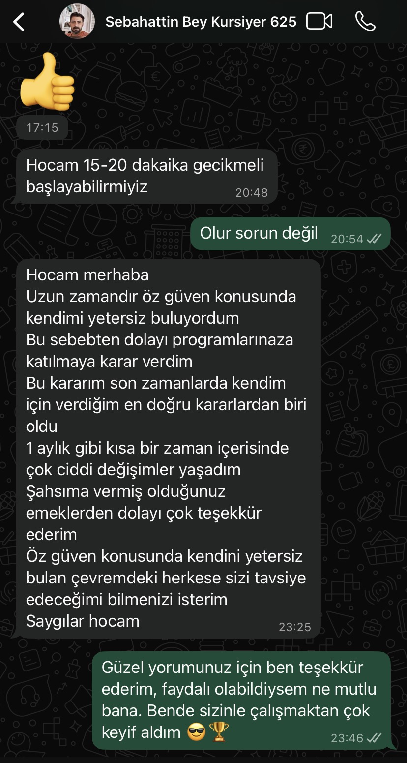 Danışan geri bildirimi